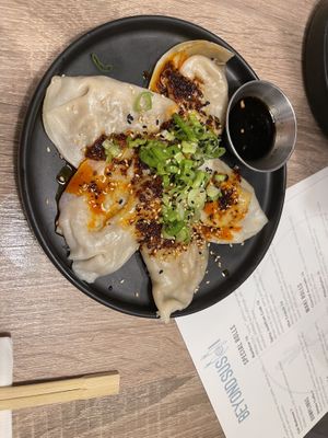 Ginger Beef Dumplings   at Beyond Sushi in New York City