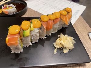 Rainbow roll   at Beyond Sushi in New York City