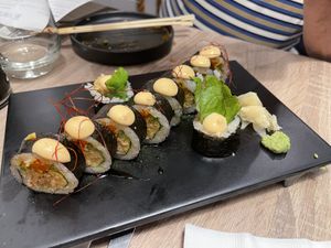 Spicy Jackfruit Crab Roll  at Beyond Sushi in New York City