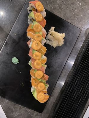Rainbow roll   at Beyond Sushi in New York City