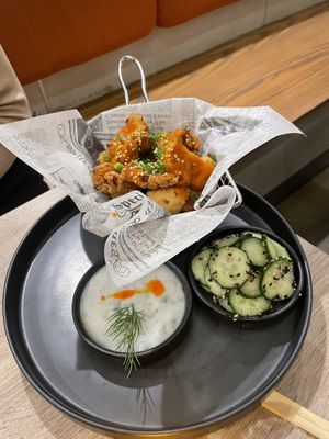 Cauliflower wings  at Beyond Sushi in New York City