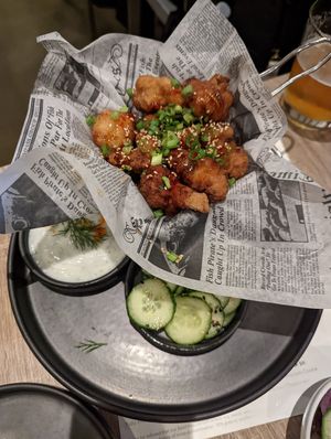 Cauliflower wings at Beyond Sushi in New York City