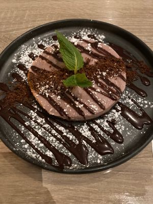 Ube cheesecake  at Beyond Sushi in New York City