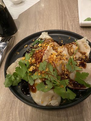 Five spice chick’n dumplings #Veganuary at Beyond Sushi in New York City