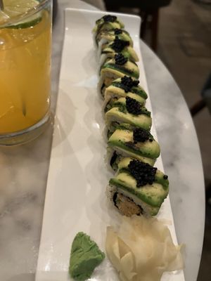 avocado rolls, my boyfriend had these (he’s not vegan) and couldn’t believe how much he loved them. He also doesn’t enjoy jackfruit but loved the jackfruit in these That’s  at Beyond Sushi in New York City