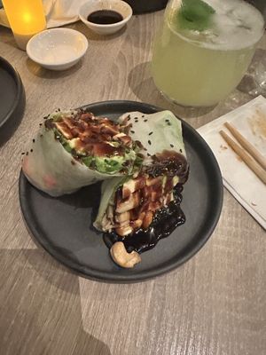 Nutty butter wrap  at Beyond Sushi in New York City