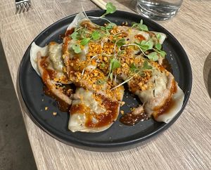 Truffle Mushroom Dumplings  at Beyond Sushi in New York City