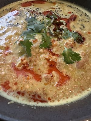 Curry Coconut Soup  at Beyond Sushi in New York City