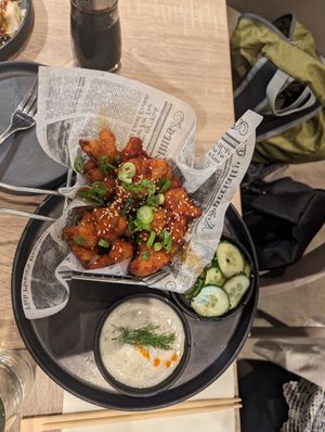 Cauliflower wings at Beyond Sushi in New York City