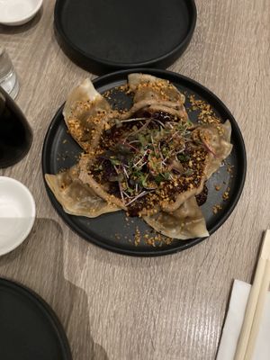 Dumplings  at Beyond Sushi in New York City