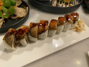 Smoky Dragon ($17) at Beyond Sushi in New York City