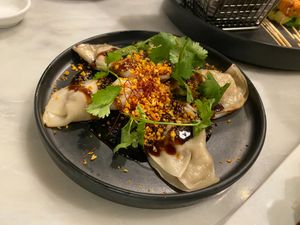 Chick'n Dumplings ($11) at Beyond Sushi in New York City