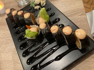 Vegan sushi at Beyond Sushi in New York City