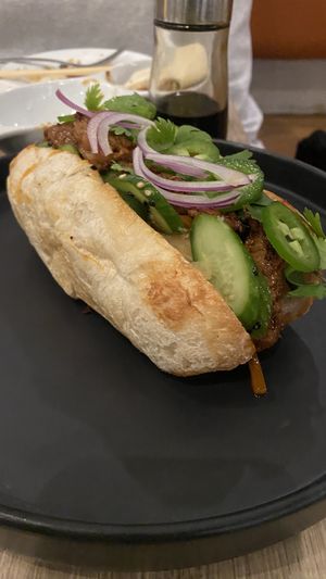 Chickn ban mi   at Beyond Sushi in New York City