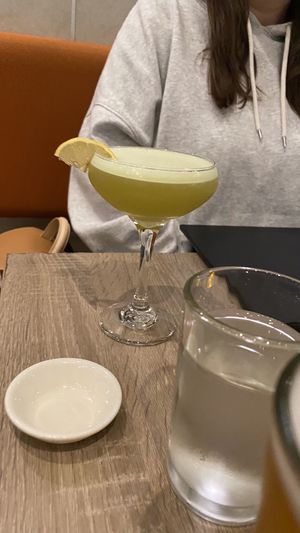 Honeydew cocktaill  at Beyond Sushi in New York City