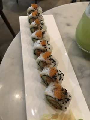 Spicy tuna roll   at Beyond Sushi in New York City