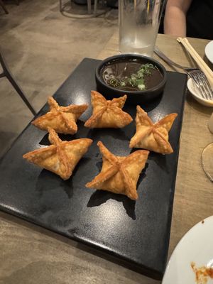Special - jackfruit ‘crab’ & cream cheese wontons  at Beyond Sushi in New York City