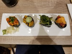 Sampler at Beyond Sushi in New York City