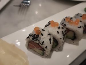 "Salmon" avocado roll at Beyond Sushi in New York City