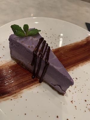 You have to try the cashew cake! at Beyond Sushi in New York City