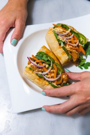 Chick'n Banh Mi at Beyond Sushi in New York City