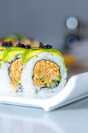 Charred Avocado Roll  at Beyond Sushi in New York City