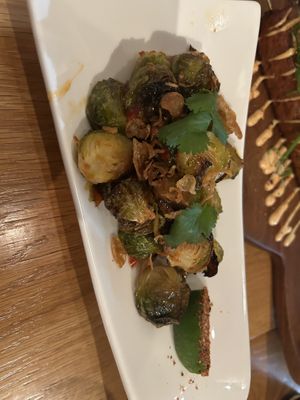 Brussels sprouts  at Beyond Sushi in New York City