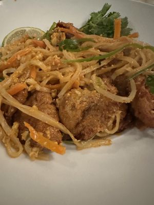 Chiken Pad Thaii  at Beyond Sushi in New York City