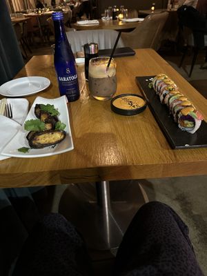 Yams, Rainbow Sushi 🍣   at Beyond Sushi in New York City