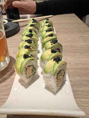 Avocado sushi   at Beyond Sushi in New York City