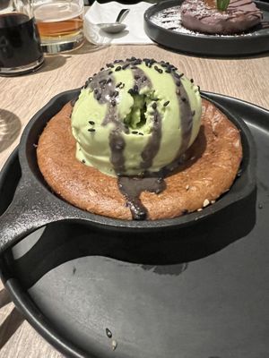 Cookie and ice cream   at Beyond Sushi in New York City