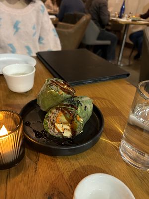 spring rolls  at Beyond Sushi in New York City