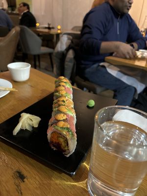 rainbow roll  at Beyond Sushi in New York City