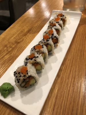 Spicy tuna roll  at Beyond Sushi in New York City