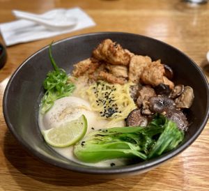 Sesame miso ramen #Veganuary at Beyond Sushi in New York City