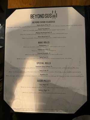  at Beyond Sushi in New York City
