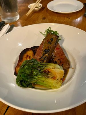 Black pepper steak at Beyond Sushi in New York City