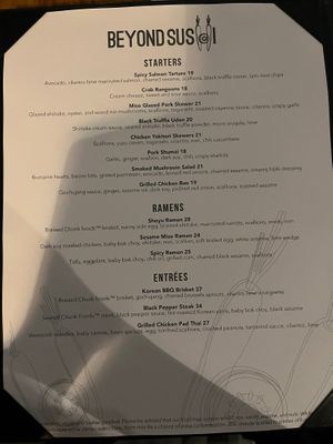  at Beyond Sushi in New York City