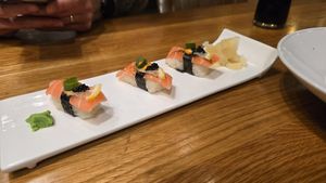 Tuna nigiri at Beyond Sushi in New York City