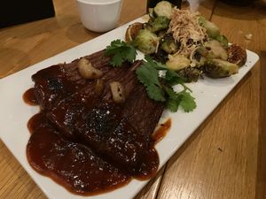 Korean BBQ brisket at Beyond Sushi in New York City