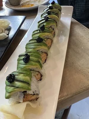 Charred Avocado Roll  at Beyond Sushi in New York City