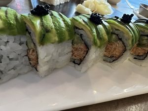 Charred Avocado Roll  at Beyond Sushi in New York City