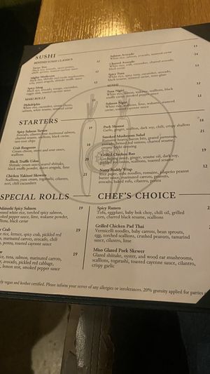   at Beyond Sushi in New York City