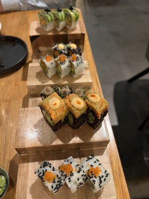 The special was 24 pieces from their sushi menu   at Beyond Sushi in New York City