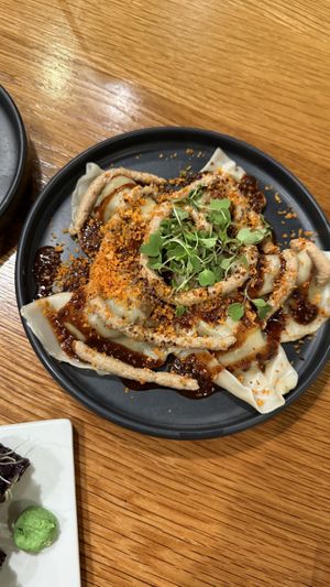 Mushroom Dumplings  at Beyond Sushi in New York City