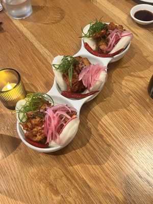 Chicken bao   at Beyond Sushi in New York City