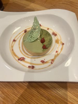 Matcha strawberry tart  at Beyond Sushi in New York City