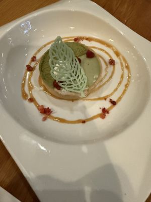 Matcha strawberry tart  at Beyond Sushi in New York City