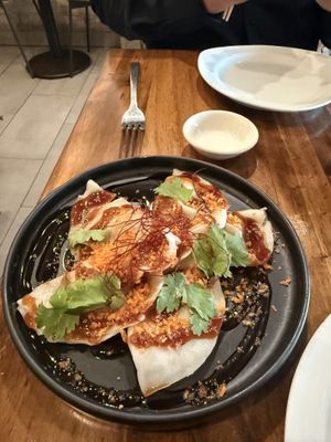 Dumpling ginger beef   at Beyond Sushi in New York City