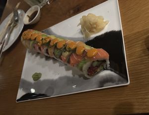 Rainbow roll  at Beyond Sushi in New York City